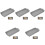 5Pcs Durable Grey Baking Trays for Oven Storage Reusable Kitchen Set 2