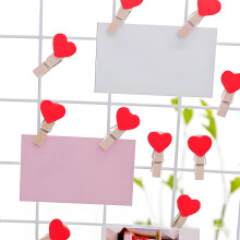 Heart Photo Clips Romantic Wooden Pink Purple Black Red
