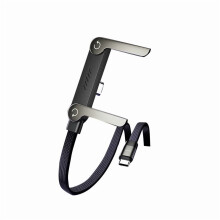 Cablu USB-C împletit de 240 W cu încărcare rapidă, pliabil în formă de T, unghi drept de 90, 1,5 m — Compatibil cu dispozitive USB-C