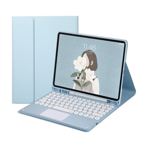 Teclado com touchpad compatível com iPad Air 5 e 4 (10,9 polegadas) - Design fino e elegante