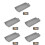 5Pcs Durable Grey Baking Trays for Oven Storage Reusable Kitchen Set 5