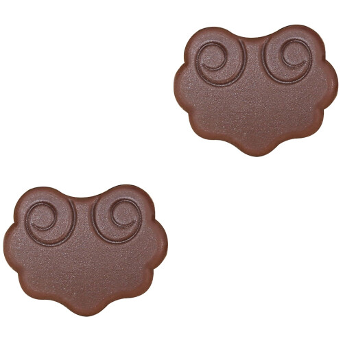 2Pcs Erhu Sound Filter Pads Brown Durable Practice Mute Set 1