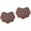 2Pcs Erhu Sound Filter Pads Brown Durable Practice Mute Set 3