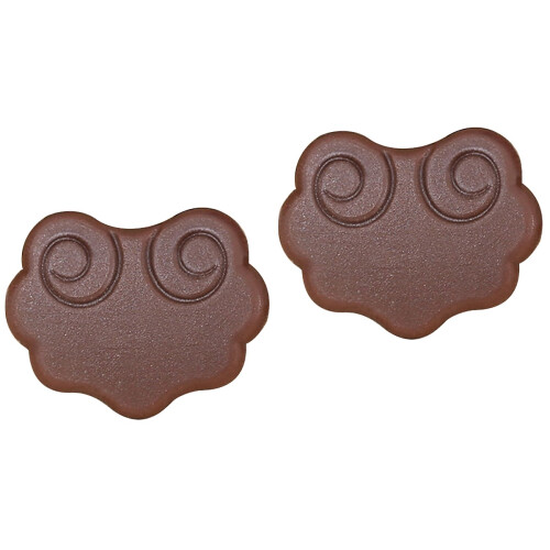 2Pcs Erhu Sound Filter Pads Brown Durable Practice Mute Set 2