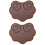 2Pcs Erhu Sound Filter Pads Brown Durable Practice Mute Set 4
