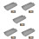 5Pcs Durable Grey Baking Trays for Oven Storage Reusable Kitchen Set 7