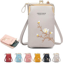 Dámska peňaženka cez rameno s držiakom na mobil, skladacia crossbody a crossbody tašky pre ženy na cestovanie s bezpečným úložným