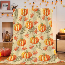 Jusqu'à 25 % de réduction sur la couverture d'Halloween douce et moelleuse, brodée d'une citrouille, pour filles, garçons, enfants, femmes et