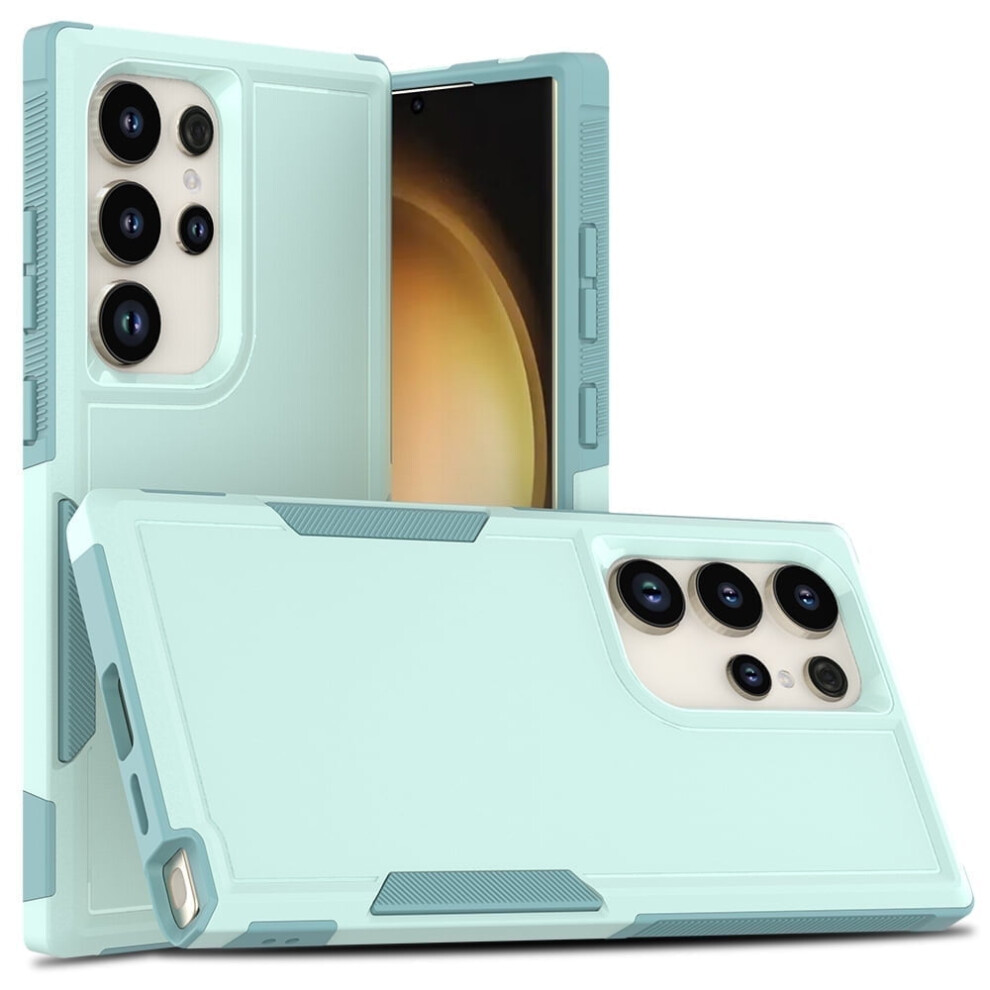 Defender Case For Compatible With Samsung Galaxy S24 Ultra 5G Â Heavy Duty, Dustproof, Shockproof, Non-Slip, Light Green 9193271168386