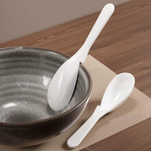 Non-Slip Long Handle Asian Soup Spoons, Food-Grade Japanese Ramen Utensils with Notch for Bowls, Kitchen and Dessert Use