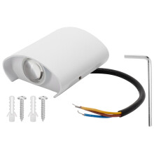 Applique murale LED étanche au design industriel rétro, en alliage d'aluminium, pour éclairage intérieur et extérieur, lumière douce et