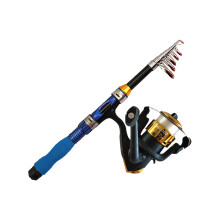 Telescopic Fishing Rod, Collapsible Fishing Rod Small Extendable Fishing Rod for Saltwater and Freshwater, Lightweight and Compact Design (A)