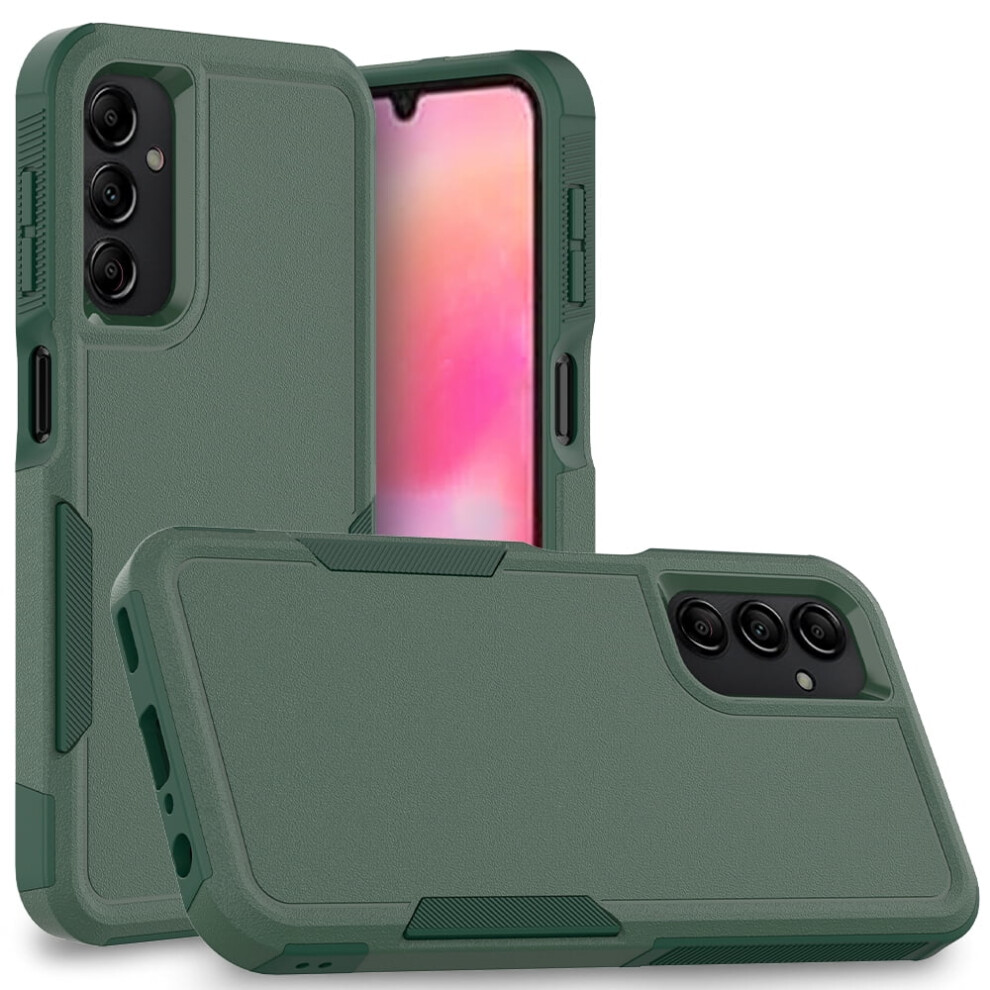 Defender Case For Compatible With Samsung Galaxy A24 Â Heavy Duty 1-In-1 Rugged, Dustproof, Shockproof, Non-Slip Protective Cover, Green 9193271168607