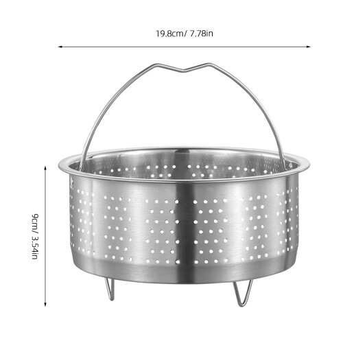 3Pcs Steamer Basket Insert for Pot Even Drain Holes Lightweight Design 1