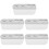 5Pcs Wall Mounted Toothbrush Holders for Bathroom White Ps Silicone 7