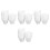400Pcs Disposable White Lotus Muffin Baking Cups Cupcake Liners 7