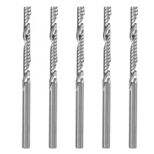 Single Flute Spiral Milling Cutter, High Precision Up-cut CNC Router Bit for Plastic Engraving, Solid Carbide Tungsten Steel Tool with High Chip