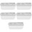 5Pcs Wall Mounted Toothbrush Holders for Bathroom White Ps Silicone 8