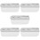5Pcs Wall Mounted Toothbrush Holders for Bathroom White Ps Silicone 9