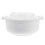 2Pcs White Household Bowls Microwaveable and Easy Clean 2