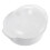 2Pcs White Household Bowls Microwaveable and Easy Clean 3