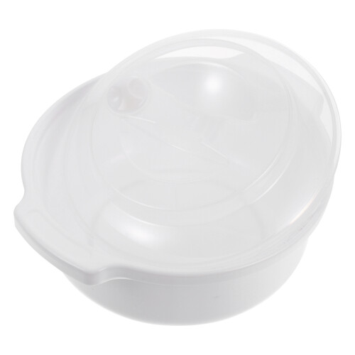 2Pcs White Household Bowls Microwaveable and Easy Clean 2