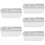 5Pcs Wall Mounted Toothbrush Holders for Bathroom White Ps Silicone 10
