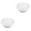 2Pcs White Household Bowls Microwaveable and Easy Clean 4