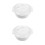 2Pcs White Household Bowls Microwaveable and Easy Clean 6