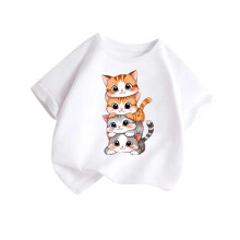 Girls Tops Short Sleeve Animals Graphic Tees Summer T Shirts Crewneck Shirts Tees White 12-14 Years