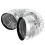 2Pcs Kitchen Exhaust Hose Aluminum Foil Double-Layer Telescopic Vent 9