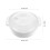 2Pcs White Household Bowls Microwaveable and Easy Clean 8