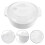 2Pcs White Household Bowls Microwaveable and Easy Clean 9