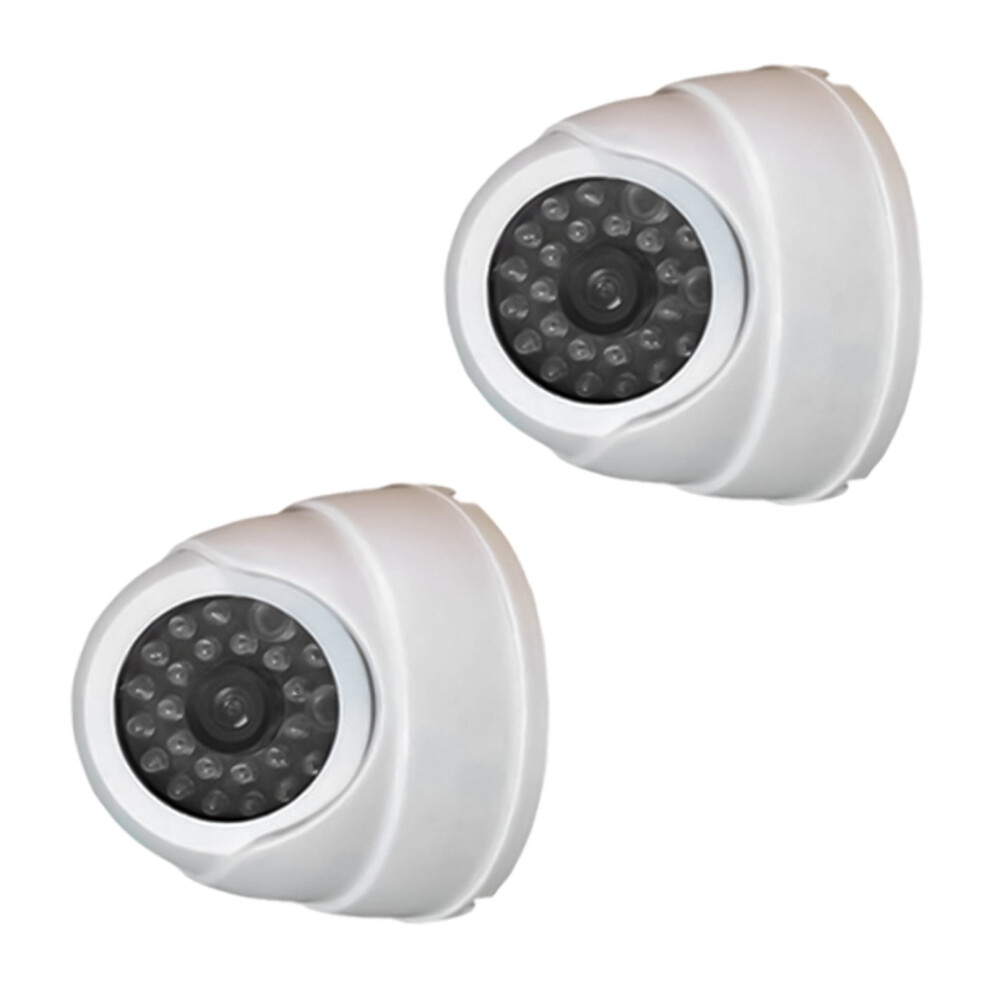 Realistic Fake Security Camera With Led Flashing For Indoor Outdoor Use Powered Surveillances Camera Light 9193271165910