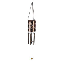Gartendekorationsgeschenke, elegante Metall-Windspiele mit solarbetriebener Beleuchtung und Korrosionsschutzbehandlung für eine zeitlose Ergänzung
