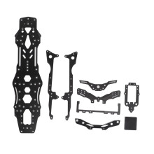 Hoogwaardig grafiet hoofdchassis voor de 3RACING D5S Lite 1/10RC driftauto, flexibele, hoogwaardige bodemplaat voor optimale handling en koeling.