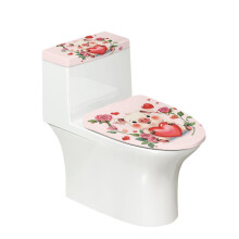 Ensemble de 2 housses de siège de toilette extensibles avec fond élastique pour modèle universel