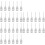 36Pcs Stainless Steel Dispensing Blunt Tip Needle Set Silver Durable 6