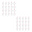 40Sets Plastic Mini Cups for DIY Crafting Keychains & Miniature Scenes 6