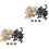 2Ensembles Yeux Plastique Noir Pour Jouets 2