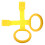 8Pcs Baby Pull Rings Yellow Plastic Nursery Cot Handles for Walking 3