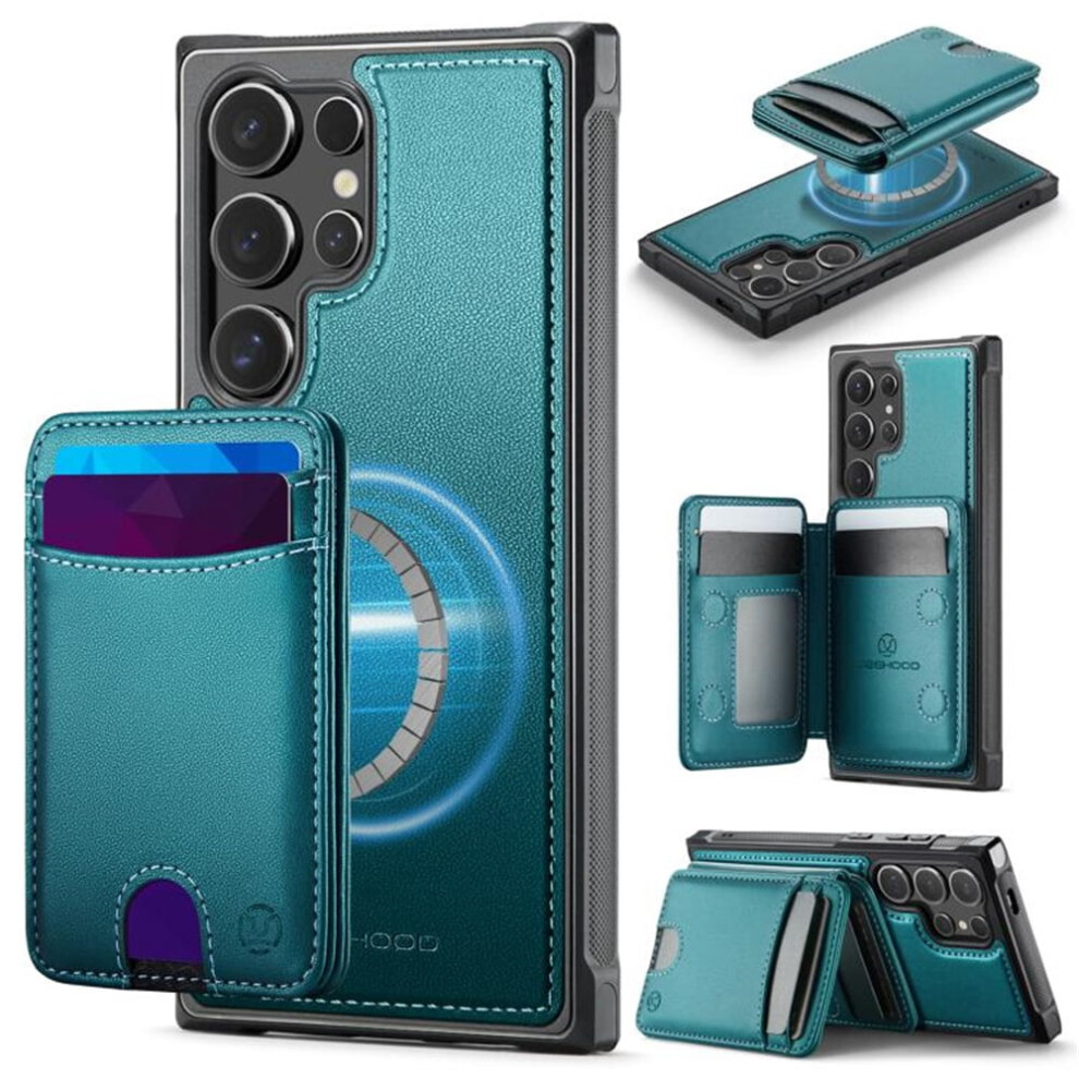 Jeehood Case For Samsung Galaxy S24 Ultra 5G: Rfid-Blocking, Pu Leather, Magsafe-Compatible Detachable 2-In-1 Wallet With Kickstand & Card Holder, 9327961810822