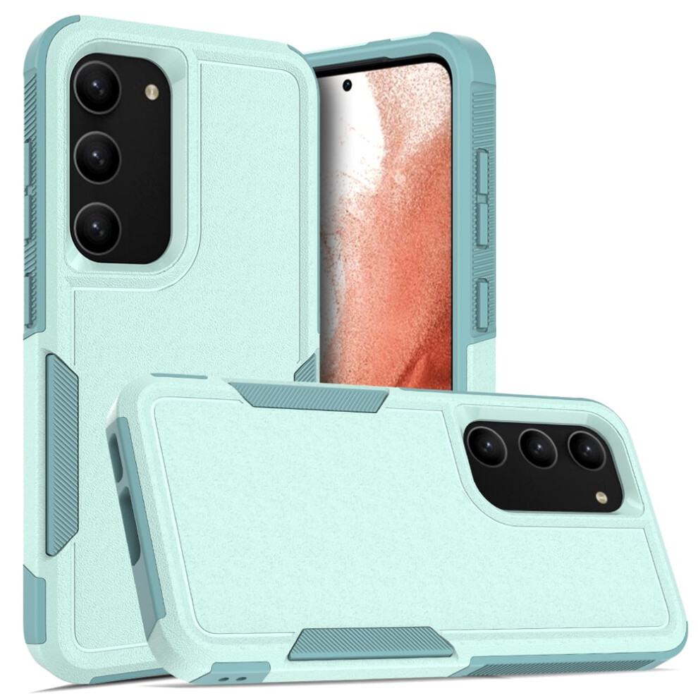 Defender Case For Samsung Galaxy S23 5G – Heavy Duty, Dustproof, Shockproof, Non-Slip Rugged Cover, Light Green 9193271165019