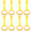 8Pcs Baby Pull Rings Yellow Plastic Nursery Cot Handles for Walking 6
