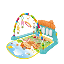 Baby Play Mat with Music Mirror and Piano Gym for Infants