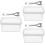 3Sets Reusable Dish with Lid and for Kitchen Storage 5
