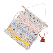 Charme bohème exotique, décoration murale en corde de coton faite main, panier en macramé unique pour une décoration intérieure bohème,