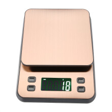 Portable Design Digital Kitchen Scale, Golden Stainless Steel High Precision Weighing, Easy-to-Clean Surface For Effortless Cooking With Countdown