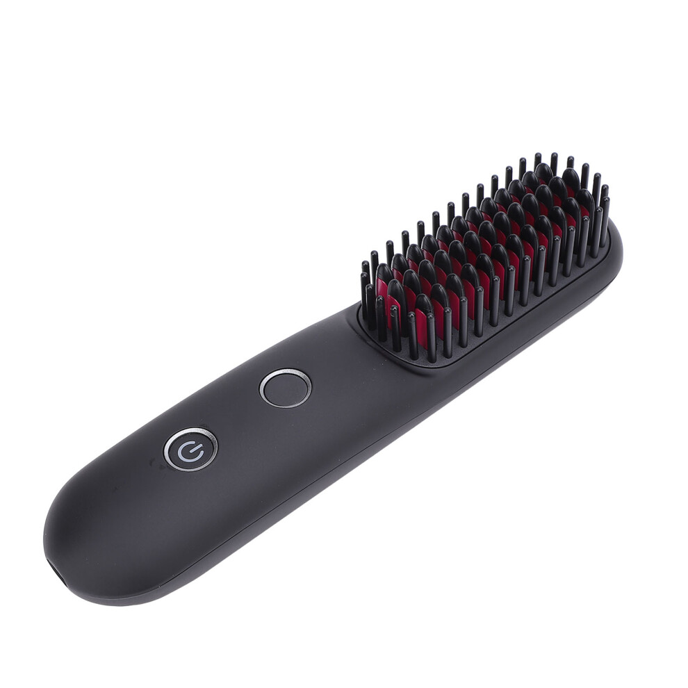 Cordless Hair Straightener Brush 6400mAH Rechargeable Negative Ion Comb