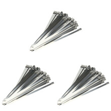 300Pièces Fixations Câbles Durables Argent Pour Câblage
